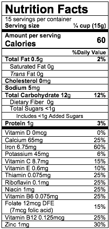 Nutrition Facts Rice